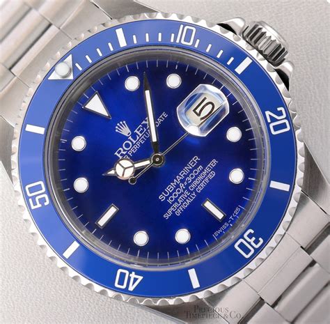 rolex model 16610|rolex 16610 blue bezel.